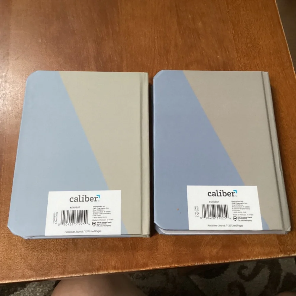 Caliber Hard Cover Take/Note Journal 120 Lined Pages New 7” x 5.25”